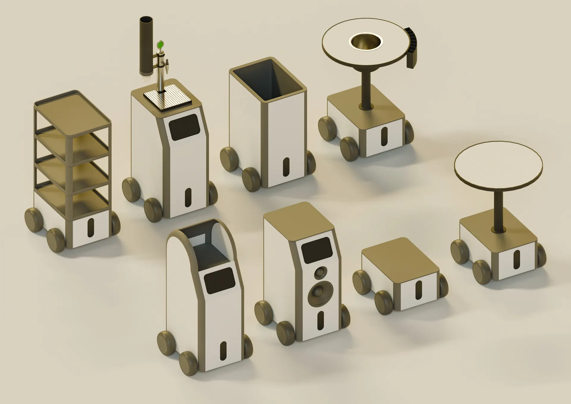 3D-render: Multitudes of Form